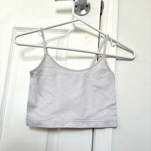 Garage White Crop Top